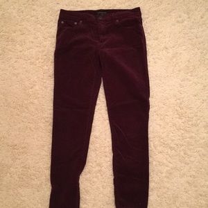 Banana Republic Maroon Corduroy pants